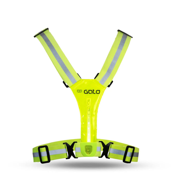 Gato | USB Led Sport Vest | Neon Yellow Gato