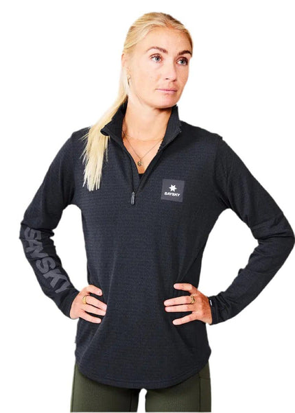 Saysky | Blaze Half Zip | Lightweight Fleece | Ladies | Black