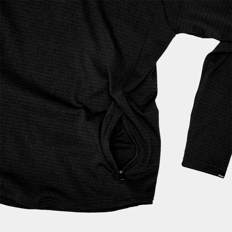 Saysky | Blaze Half Zip | Lightweight Fleece | Heren | Black SAYSKY