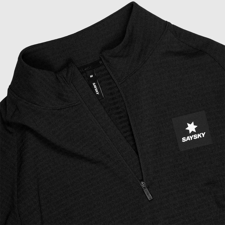 Saysky | Blaze Half Zip | Lightweight Fleece | Heren | Black SAYSKY