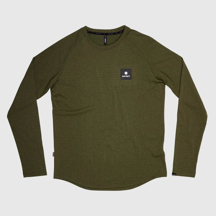 Saysky | Blaze Long Sleeve | Lightweight Fleece | Heren | Green SAYSKY