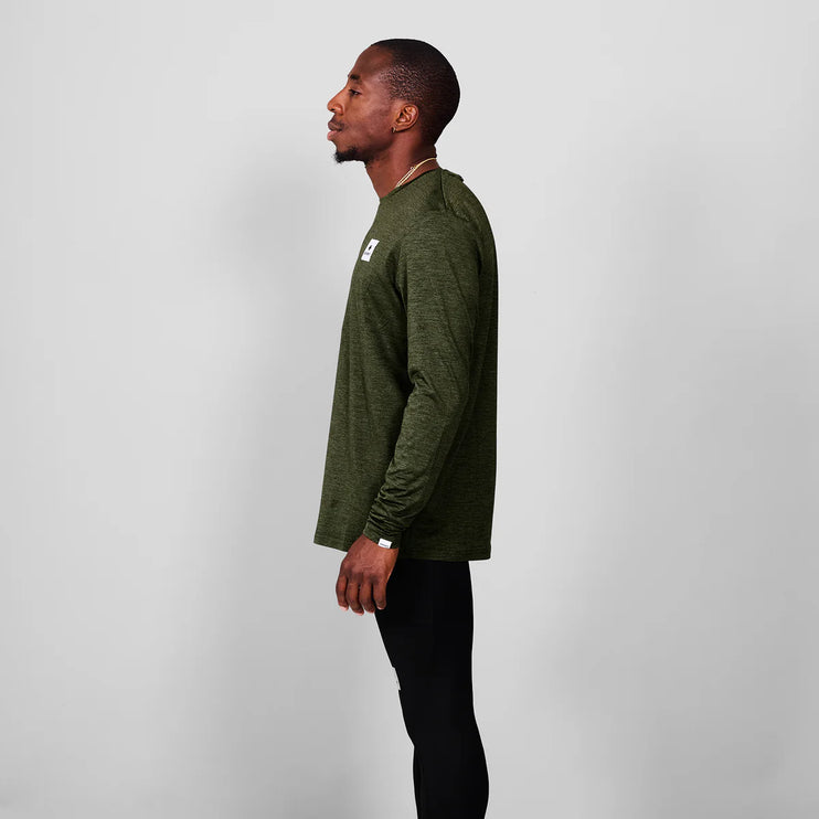 Saysky | Clean Pace Long Sleeve | Heren | Green SAYSKY