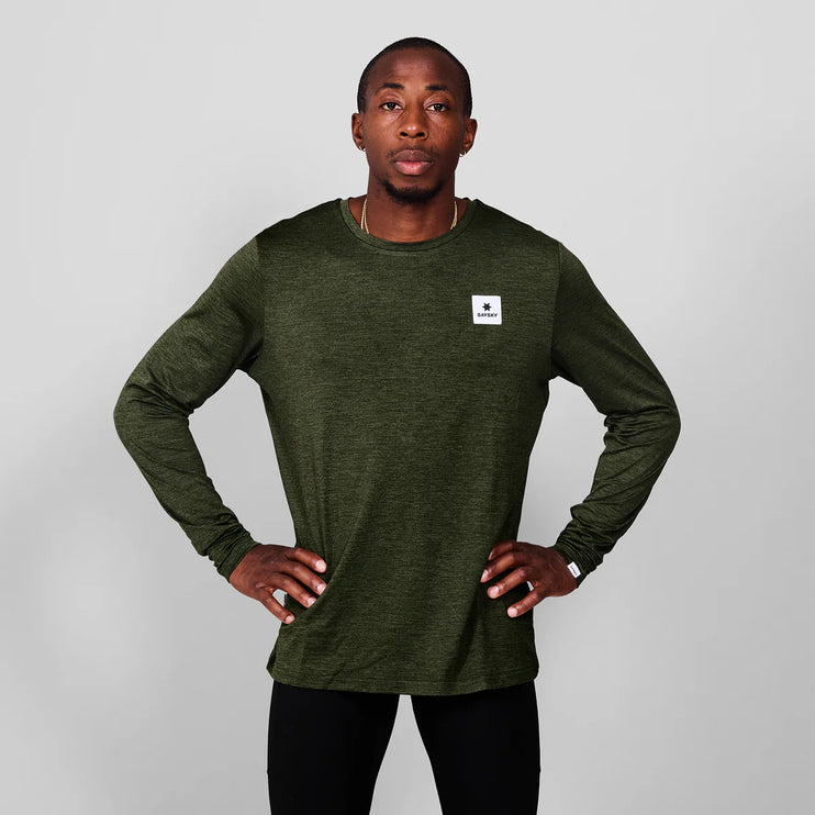 Saysky | Clean Pace Long Sleeve | Heren | Green SAYSKY