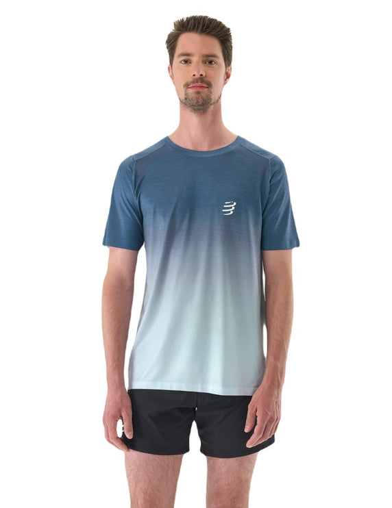 Compressport | Performance SS T-shirt | Poseidon / Ice Flow | Heren Compressport