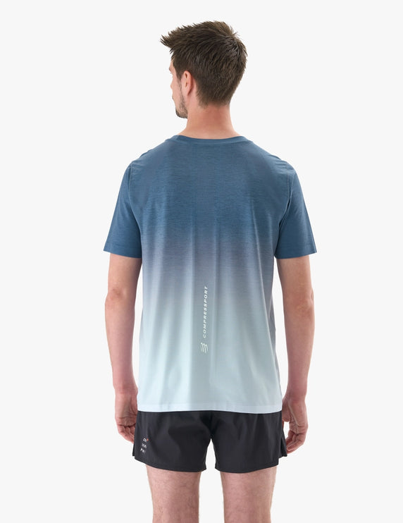 Compressport | Performance SS T-shirt | Poseidon / Ice Flow | Heren Compressport