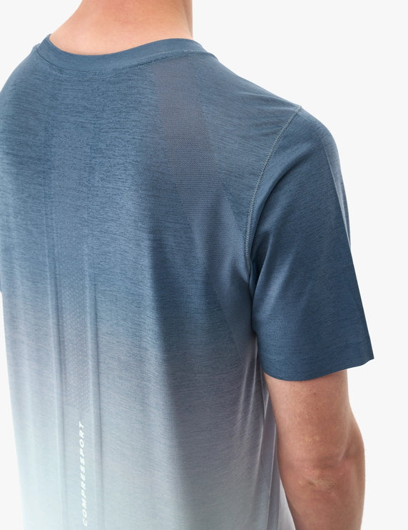 Compressport | Performance SS T-shirt | Poseidon / Ice Flow | Heren Compressport