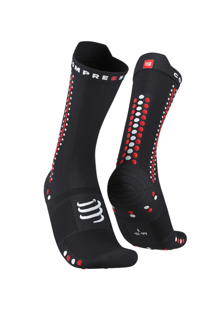 Compressport | Pro Racing Socks V4 | Bike | Black / Red Compressport