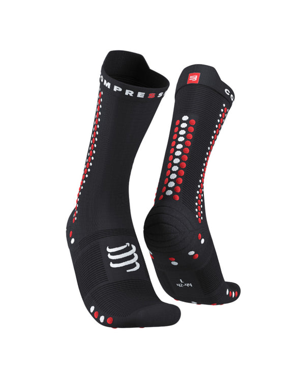 Compressport | Pro Racing Socks V4 | Bike | Black / Red Compressport