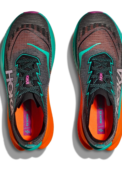 Hoka | Mach X2 | Black / Electric Aqua | Dames