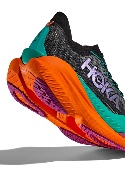 Hoka | Mach X2 | Black / Electric Aqua | Dames