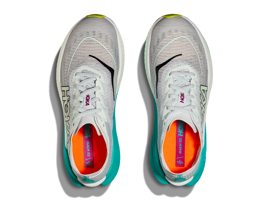 Hoka Mach X2 | Frost / Electric Aqua | Dames Hoka