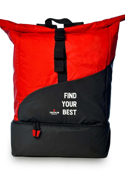 TriathlonWorld | Transition Bag | Black / Red Triathlonworld