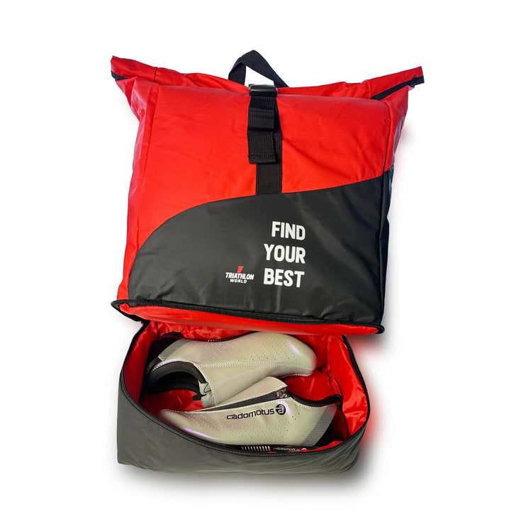 TriathlonWorld | Transition Bag | Black / Red Triathlonworld