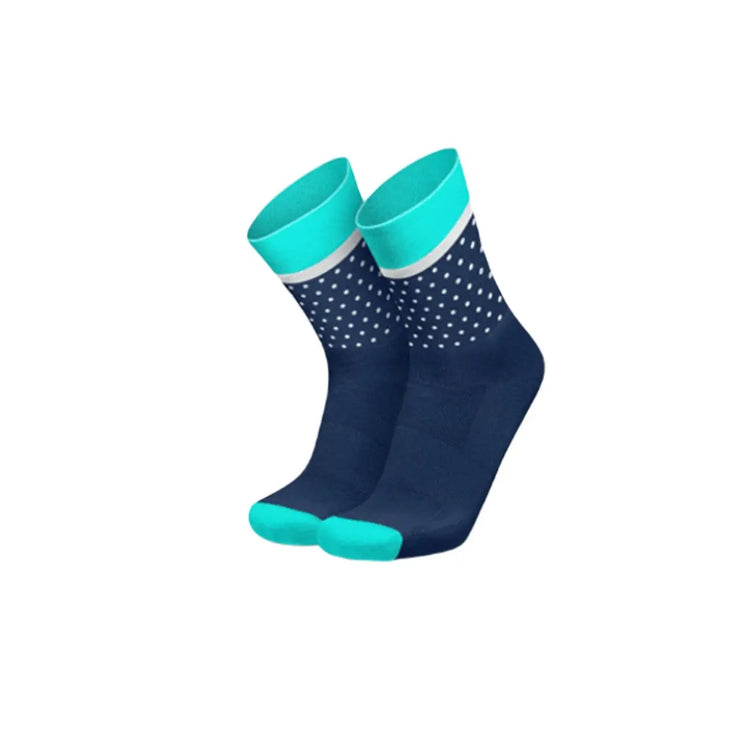 Incylence | Classic Dots | Running Socks | Cyan Incylence