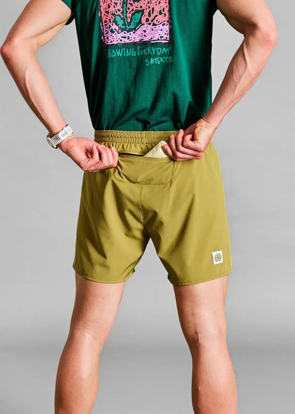 Saysky | Flower Pace Shorts 5'' | Heren | Green SAYSKY