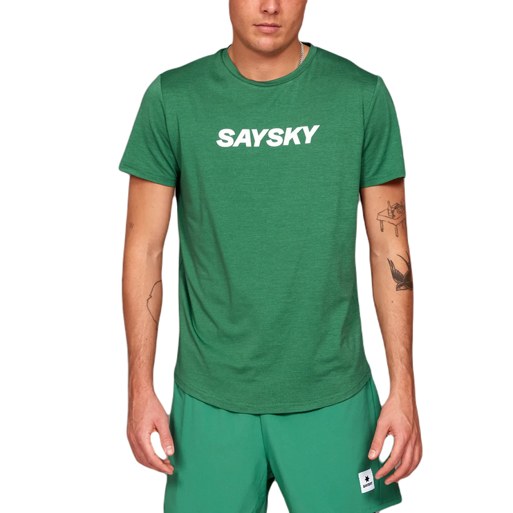 Saysky | Logo Pace T-Shirt | Heren | Green