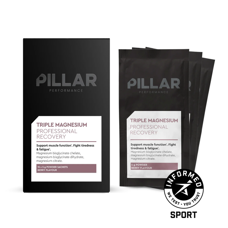 Pillar | Triple Magnesium Powder | Berry | Travel Pack Pillar Performance