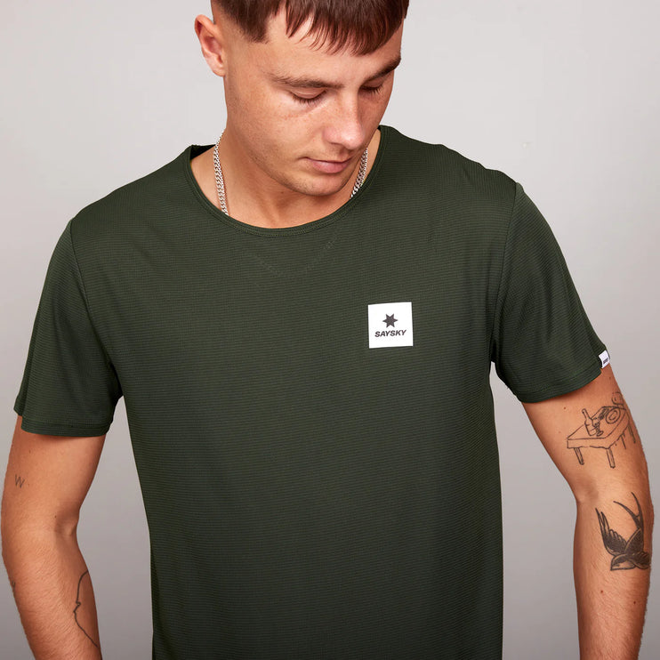Saysky | Clean Combat T-Shirt | Green | Heren SAYSKY