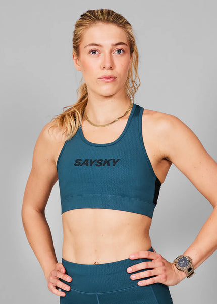 Saysky | Clean Combat Sports Bra | Blue | Dames SAYSKY