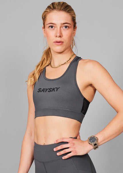 Saysky | Clean Combat Sports Bra | Grey | Dames SAYSKY