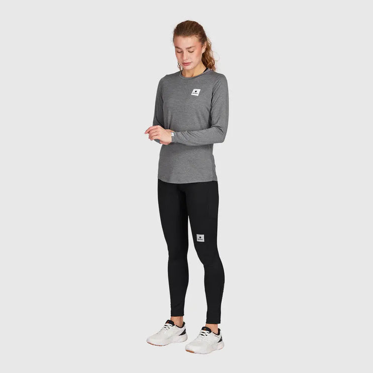 Saysky | Clean Pace Long Sleeve | Dames | Grey SAYSKY