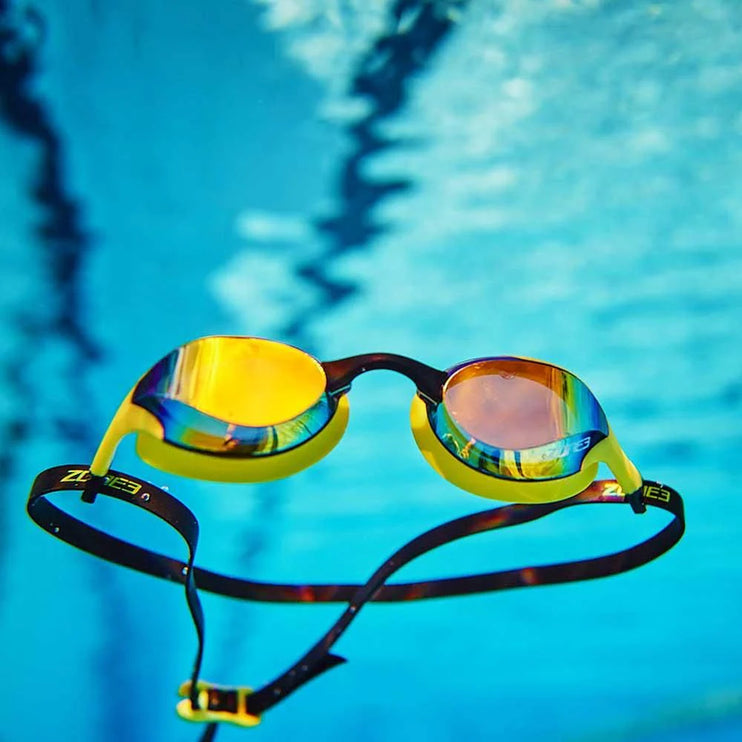 Zone3 | Volare | Swim Goggles | Black / Green Polarized Mirror Zone3