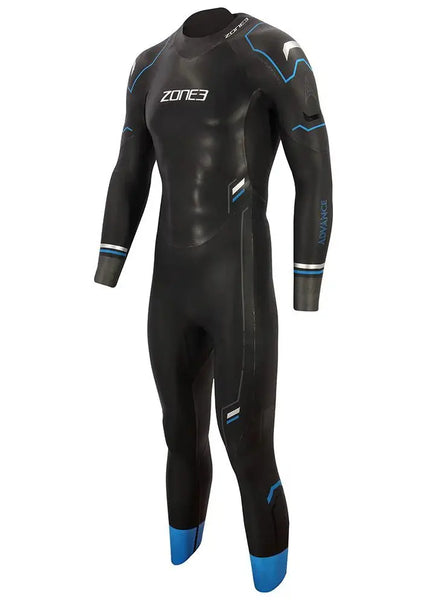 Zone3 | Advance Wetsuit | Heren | Black / Blue Triathlonworld