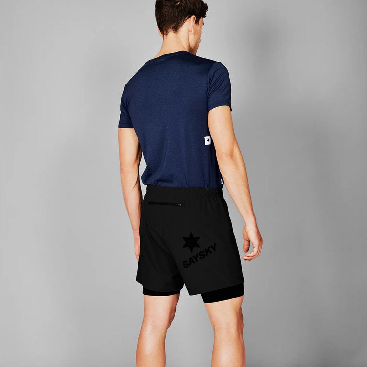 Saysky | 2-in-1 Run Short | Heren | Black