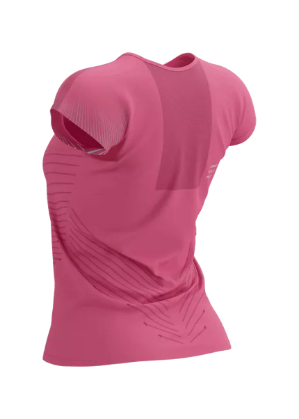 Compressport | Performance SS T-shirt | Hot Pink / Aqua | Dames