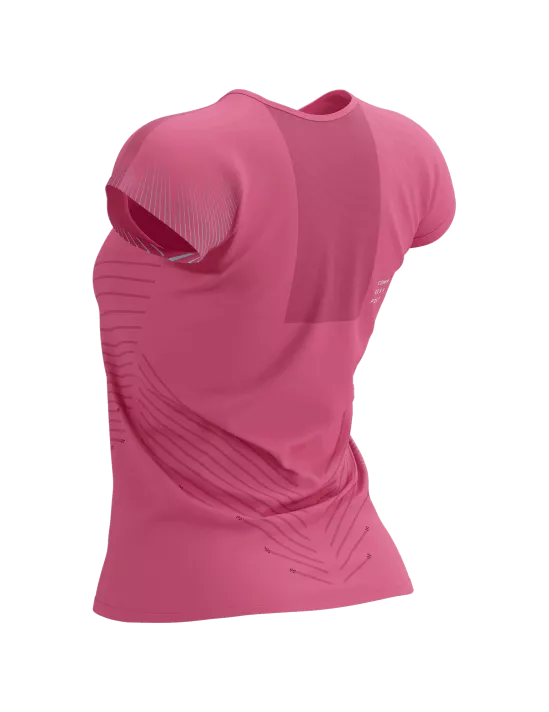 Compressport | Performance SS T-shirt | Hot Pink / Aqua | Dames