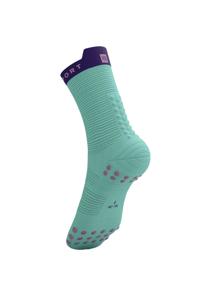 Compressport | Pro Racing Socks V4 | Run High | Shell Blue / Purple Compressport