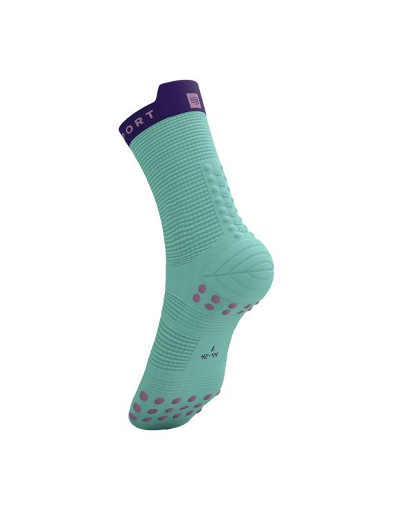 Compressport | Pro Racing Socks V4 | Run High | Shell Blue / Purple Compressport