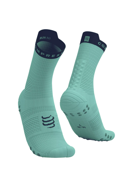 Compressport | Pro Racing Socks V4 | Run High | Shell Blue / Purple Compressport