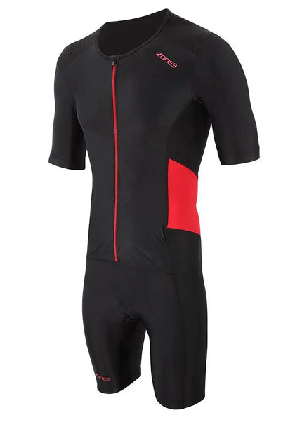 Zone3 | Activate Short Sleeve | Trisuit | Heren | Black / Red Zone3