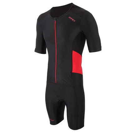 Zone3 | Activate Short Sleeve | Trisuit | Heren | Black / Red Zone3