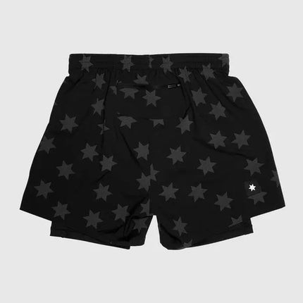 Saysky | Star Reflective Pace 2-in-1 Shorts | Heren | Black SAYSKY