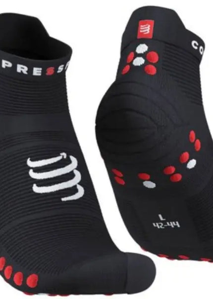 Compressport | Pro Racing Socks V4 | Run Low | Black / Red