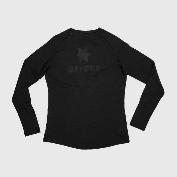 Saysky | Blaze Long Sleeve | Lightweight Fleece | Dames | Black