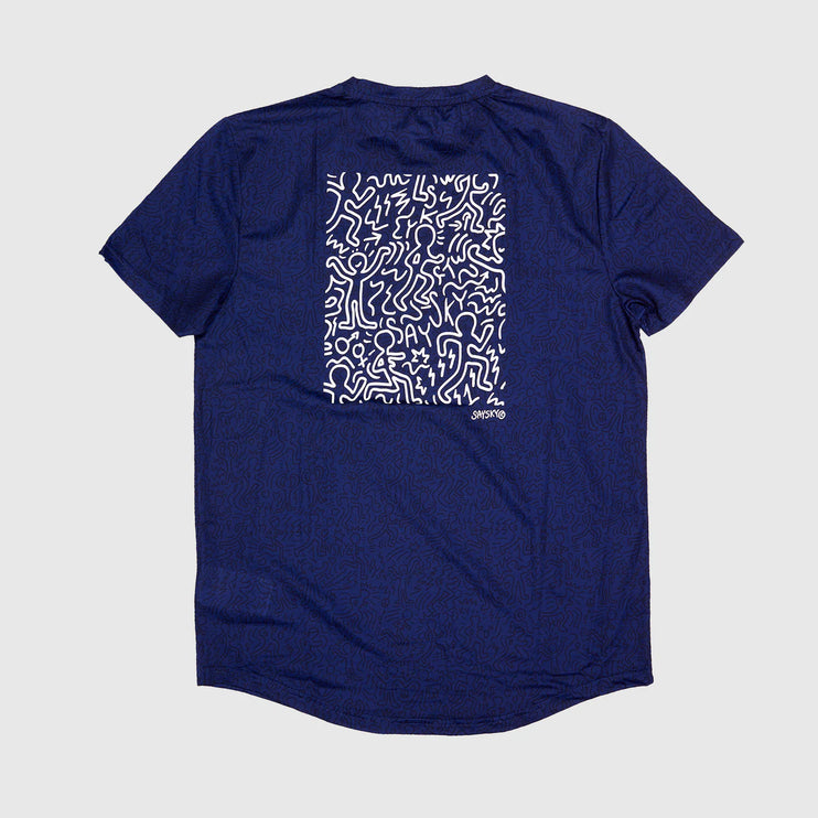 Saysky | CC Combat T-Shirt | Blue | Heren