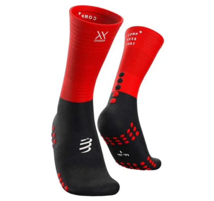 Compressport | Mid Compression Socks | Black / Red