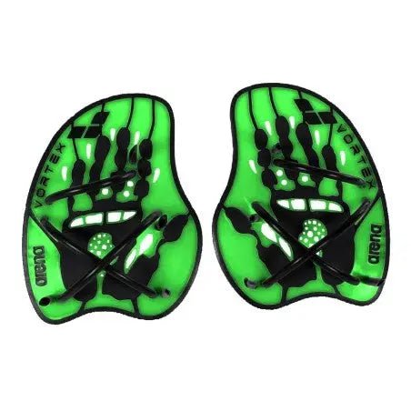 Arena | Vortex Hand Paddle | Green / Black ARENA