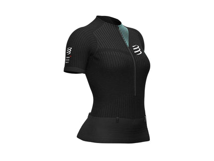 Compressport | Trail T-shirt | Black / Cockatoo | Dames Compressport