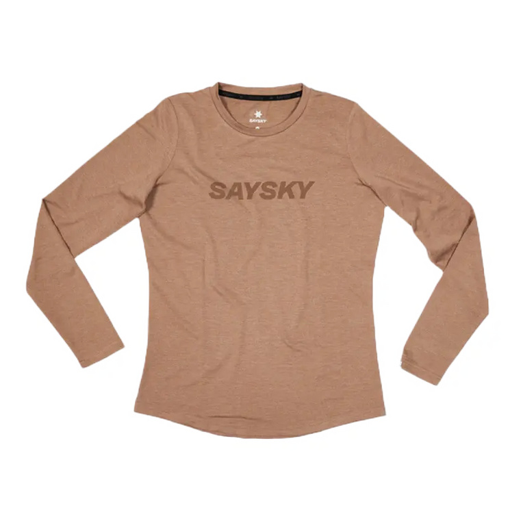Saysky | Logo Pace Long Sleeve | Dames | Brown