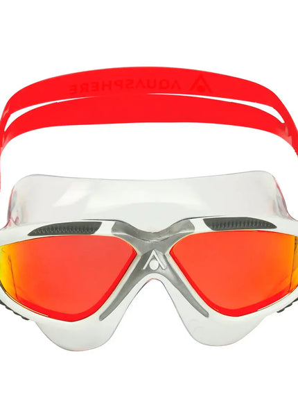 AquaSphere | Vista | Red Titanium Mirrored | White / Red Aqua Sphere