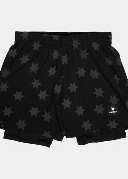 Saysky | Star Reflective Pace 2-in-1 Shorts | Heren | Black SAYSKY