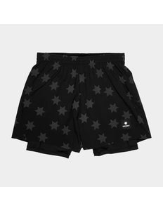 Saysky | Star Reflective Pace 2-in-1 Shorts | Heren | Black SAYSKY