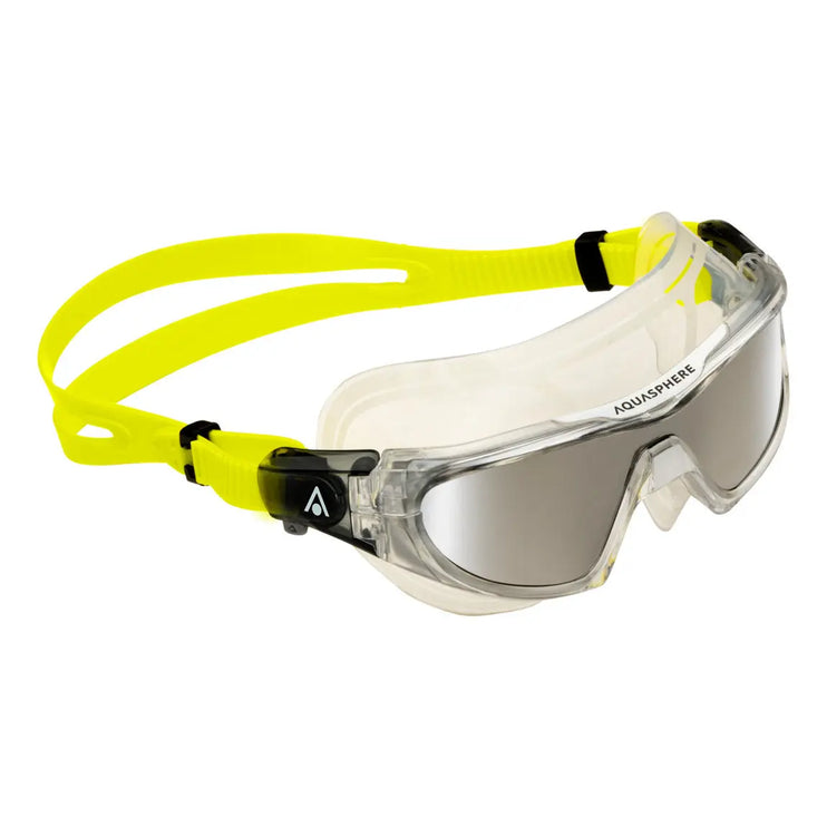 AquaSphere | Vista Pro | Silver Titanium Mirrored | Yellow